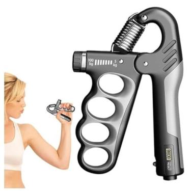 Imagem de Hand Grip, Hand Grip Mola Ajustável 5 a 100kg com Contador ExercíCios Fisioterapia(2 Unidades（NEW-4127）)