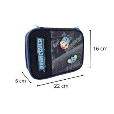 Imagem de Estojo Box Brancoala Preto C Azul Youtuber Oficial Infantil - Clio Sty