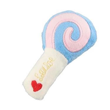 Imagem de ZJchao Luxunhão Cachorro Brinquedo para Animais de Estimação de Pelúcia de Dentes de Mordida de Picada de Retirada Aliviar Tédio Tédio Brinquedos Interativos para Cães Filhotes Pequenos (Azul)