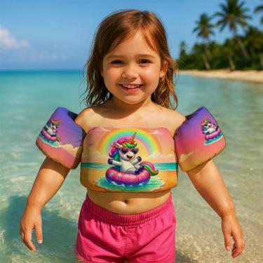 Imagem de Colete Salva Vidas Infantil Boia de Braço para Praia Piscina Tema Dese