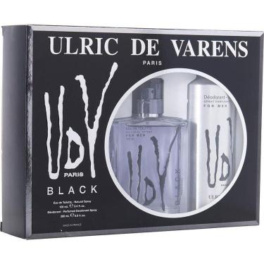 Imagem de Perfume Masculino Ulric De Varens Udv Black Edt Spray 100 ml & Desodorante 200