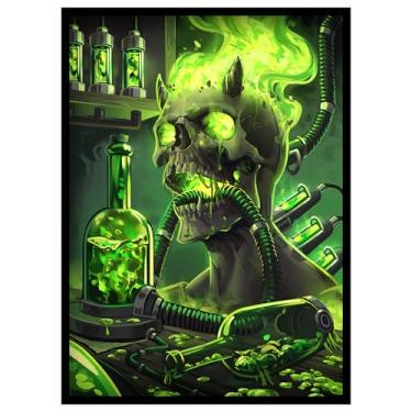 Imagem de Realm Guard 100ct Textured TCG/MTG Card Art Sleeves (Green Toxic Poison)
