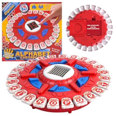 Imagem de Tapple Game for Kids & Adults with 2 Modes,144 Topic Categories 36 Cards Pressing Games,Fun Fast-Paced Stop Game,LCD Display Timer Family Board Games for Christmas & Birthday Gifts (Red)