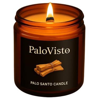 Imagem de PaloVisto Palo Santo | Vela de cera de coco premium - 227 g | Queima de 60 horas | Madeira rachada | Presente artesanal | Palo Santo peruano | Aromaterapia de luxo sem parafina para casa e bem-estar
