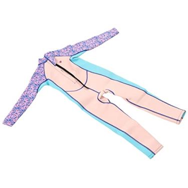 Imagem de Yctze Roupa de Mergulho Infantil de Manga Comprida de Neoprene de 2,5 Mm para Meninos e Meninas – Proteção Solar e Calor para Crianças Pequenas (Tamanho 6)