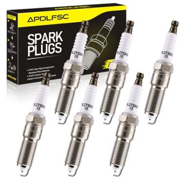 Imagem de Pacote com 6 velas de ignição Iridium 2314 LZTR5AIX-13 compatíveis com Dodge Grand Caravan/Charger/Stratus/Avenger/Caravan/Magnum, Jeep Wrangler, Country, 300, Sebring, Voyager, Chrysler Town