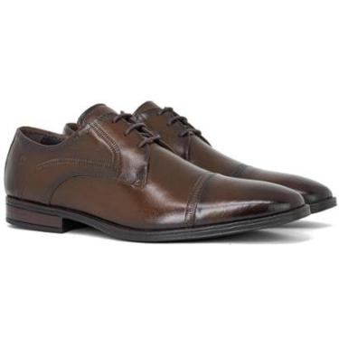 Imagem de Sapato Masculino Democrata Social Clooney Couro Cadarço Costurado 495102-Masculino