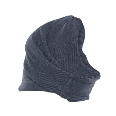 Imagem de IEUDNS Protetor de orelhas para cachorro com capuz, abafador de orelhas, protetor de orelhas ajustável para animais de estimação, ideal para banho e, Cinza