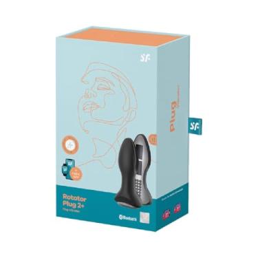 Imagem de Plug Anal SF Rotator Plug 2+ Connect App – Vibração e Rotação – Controle via App – Unissex – Silicone Médico – Impermeável (Preto)