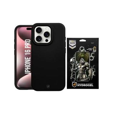 Imagem de Kit Capa Silicon Premium e Película Hydrogel HD para iPhone 16 Pro - Gshield
