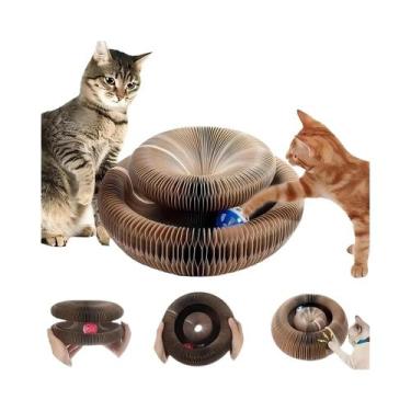 Imagem de Arranhador Mágico Para Gatos Com Bola E Estrutura De Escalada, Brinque