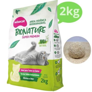 Imagem de Super Premium Areia Sanitária Biodegradável para Gatos, Granulado de Mandioca, 100% Natural, Elimina Odor, 2kg