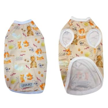 Imagem de Luvy Pet, Roupa Pet Unissex Dry Fit UV Animais Bege (GG)