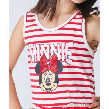 Imagem de Macaquinho Infantil Minnie Disney Tam 4 a 10 Off White-74180, 6, Off w