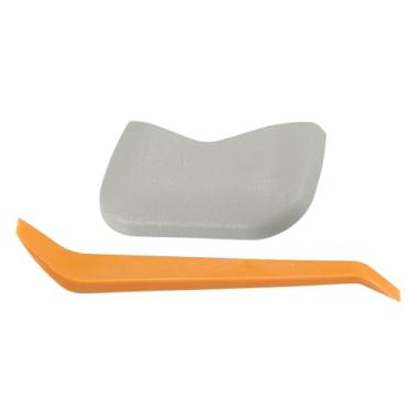 Imagem de TUCKBOLD Capa de espelho de maquiagem Clipe de tampa de viseira solar para Nissan Pathfinder Robust No.964203JA0A | Tampa de parafuso de viseira de sol interna cinza com barra plana 1 conjunto