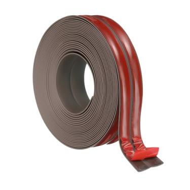 Imagem de PATIKIL Protetor de canto de parede de 6 cm x 6 m, protetor de borda autoadesivo de canto de parede, acabamento de moldagem flexível para bancada de teto, marrom