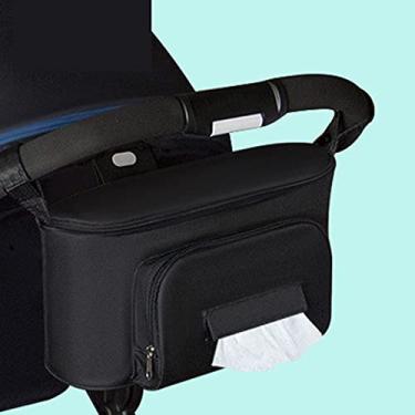 Imagem de Organizador de Bolsa para Carrinho Bebê Mamãe Buggy Pram Cart Mochila Acessórios Leve Grande Capacidade Bolso Traseiro Acesso Fácil