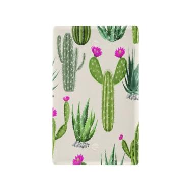 Imagem de Wassud Cacti Light Switch Cover Plate decorativa para tomada placa de parede para tomadas elétricas em branco