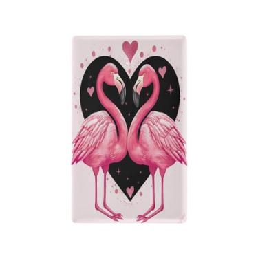 Imagem de Wassud Placa de cobertura para interruptor de luz de flamingos rosa, 1 capa de tomada em branco, placa de parede, decoração de casa, sala de estar, quarto, decoração