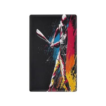 Imagem de Wassud Placa de cobertura para interruptor de luz, interruptor único, capas de tomada, placa de parede, para jogar beisebol, decoração de casa, sala de estar, quarto, decoração