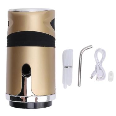 Imagem de Aramox Dispensador Elétrico de água Potável, Bomba Portátil para Garrafa de 5 Galões Com Cabo USB, Bomba Automática para Garrafa Potável, Ideal para Casa, Escritório, Cozinha, Viagens, (GOLD)