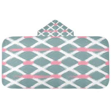 Imagem de CEBUGI Toalha de banho com capuz com padrão texturizado para crianças toalha de banho macia absorvente com capuz 127 x 59,7 cm toalha de banho de praia para meninos e meninas