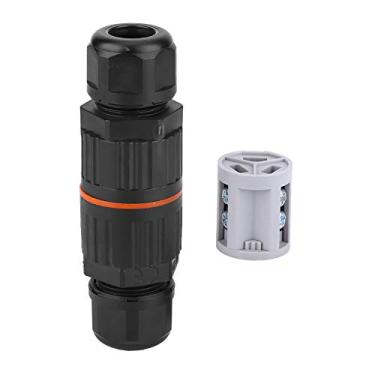 Imagem de Garosa Caixa de Junção de Nylon Retardante, Conector de Cabo Elétrico Com Classificação IP68 para Iluminação de (Equipado com terminal prensado a frio de 3)