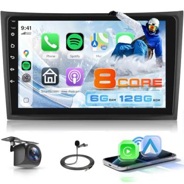 Imagem de Estéreo Android de 8 núcleos 6G + 128G para Volvo XC90 2004-2013 com Carplay sem fio e Android Auto, Driauto 1280P 10 polegadas para rádio Volvo XC90 Bluetooth Mirror Link WiFi GPS SWC FM/RDS DSP USB