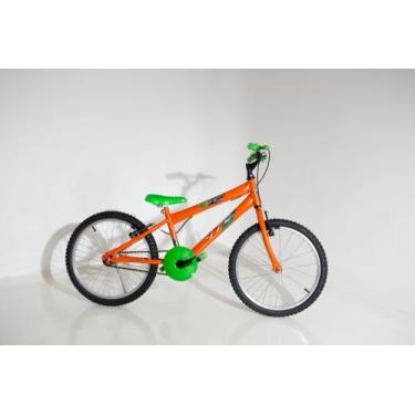 Imagem de Bicicleta aro 20 infantil laranja com verde - BLISS