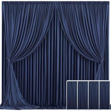 Imagem de Cortinas de fundo Tao-Ge azul marinho de 20 pés x 10 pés para festas