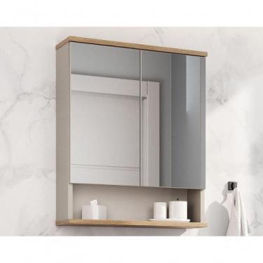 Imagem de Espelheira Aqua 56,7cm Estilare Esp4003 Nude/carvalho - ESTILARE MÓVEI