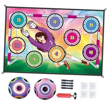 Imagem de Dynwave Jogo de futebol de brinquedo com alvo para festa, presente, equipamento de treinamento e acessórios resistentes para parque, praia, gramado, quintal e, Style C