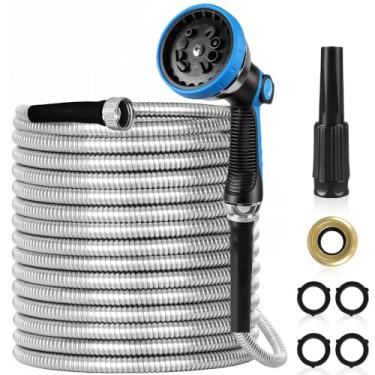 Imagem de Mangueira para Jardim 15 Metros com Aspersor e Esguicho, Mangueira de Jardim 15 Metros, Mangueira Magica