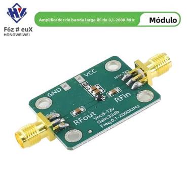 Imagem de Módulo Amplificador De Baixo Ruído De Banda Larga 0.1MHz-2000MHz 32dB 