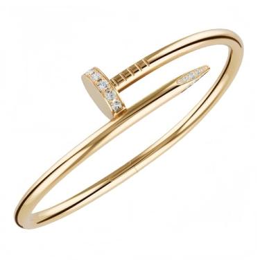 Imagem de Necirhuk Pulseira de casal banhada a ouro rosa 18 K, pulseira elegante de design aberto com pino de salgueiro, joia moderna de dia dos namorados, presente para homens elegantes, pulseira de unha de