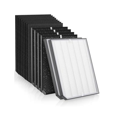 Imagem de Filtro de substituição 2000 compatível com purificadores de ar AD2000 e AD2000i – Inclui 2 filtros de eficiência emoldurados, 4 filtros de carbono e 8 pré-filtros – Compare com a peça # ADF2001