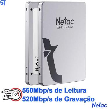 Imagem de Ssd Netac 256Gb 2.5 Sataiii 560Mbs Leitura 520Mbs Gravação