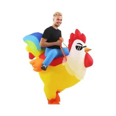 Imagem de Fantasia Inflável De Galo Engraçada Para Adultos, Fantasia De Hallowee