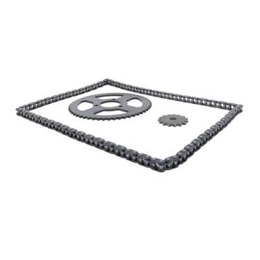 Imagem de KIMISS Kit de Corrente de Roda Dentada Traseira Dianteira T8f-Roda Dentada 54t, Com Furo 15t 10mm H e Corrente de 120 Links para Motocicleta e Karts