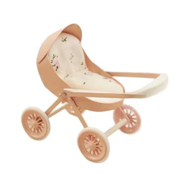 Imagem de simhoa Carrinho de Bebê em Miniatura para Brincar de Faz de Conta, Criativo e, Escala 1/12, Decoração para Casa de Bonecas, Presente de, Rosa