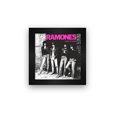 Imagem de Quadro azulejo com moldura Ramones Rock to Russia