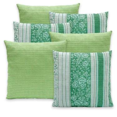 Imagem de Kit 6 Capas de Almofadas Piquet 40x40 Com Zíper Favinho Decoração - Ra