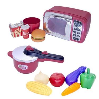 Imagem de Menino Cozinha Eletro Chefe Comida Panela Pressão Legume 12p - CLICKCO