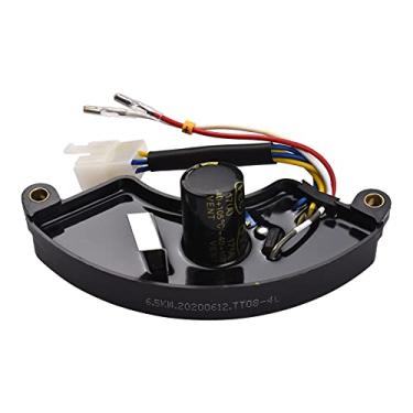 Imagem de Regulador de Tensão Automático AVR Retificador 6 5KW para Geradores 5KW-6 Estilo Meia Lua com Desempenho Estável Componentes Eletrônicos Plugue Rápido