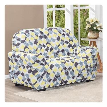 Imagem de Capa Avulsa Para Sofá Elasticada 2 Lugares Estampada - Shop CasaNobre,