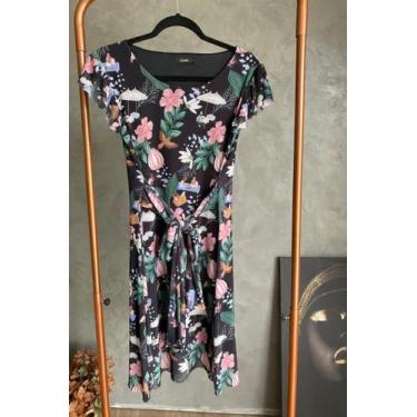 Imagem de Vestido Tule de Malha Cristal Feminino Lamour, PP, Tule chá da tarde