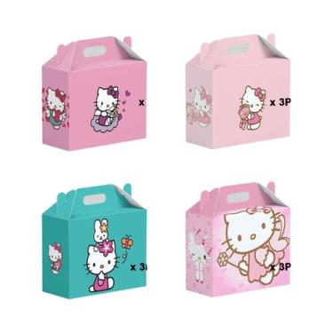 Imagem de Bolsas De Embalagem De Doces Para Festa De Aniversário Hello Kitty 5pc