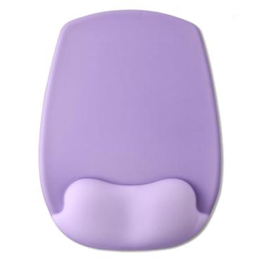 Imagem de Mouse pad com suporte para descanso de pulso, mousepad ergonômico com almofada de gel confortável, mouse pad para jogos com superfície lisa de lycra e base de poliuretano antiderrapante, para laptop