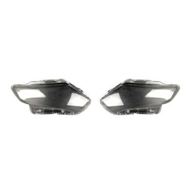 Imagem de Carro brilhante frente lente de vidro farol abajur auto lâmpada escudo luzes habitação Compatível com nissan x-trail 2014 2015 2016 farol capa(1 Pair)