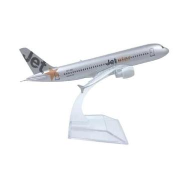 Imagem de Modelo De Avião Miniatura De Metal Airbus A320 Diecast De 16cm Para Cr